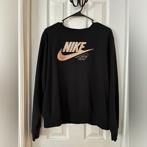 Women’s Black Nike crew neck sweater